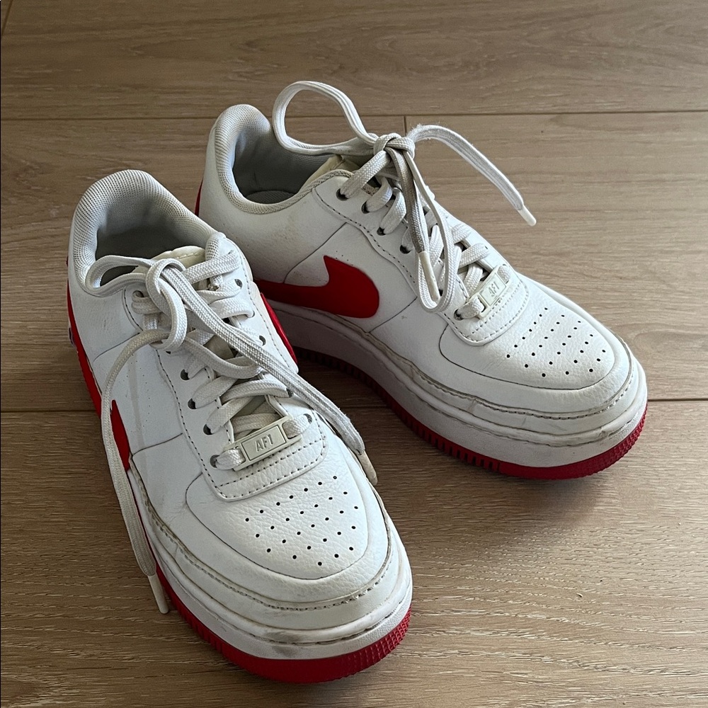 Nike Air Force 1 Jester XX Sneaker Shoes - University Red - Boy's 5